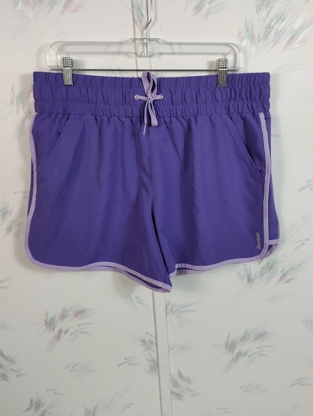 Reebok Purple High Waisted Athletic Shorts XL